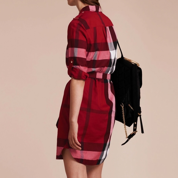 Burberry Check Cotton Shirt Dress - Picture 3 of 7